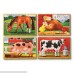 Melissa & Doug Farm 4-in-1 Wooden Jigsaw Puzzles in a Storage Box 48 pcs total B000REQHFG